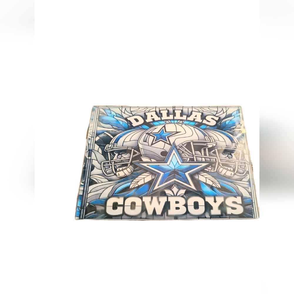 Dallas Cowboys Wall Art - 3D Painting Image Print Glass 11X9